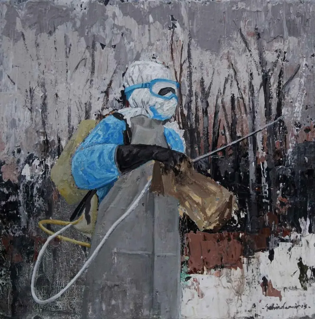 ŞAHİN DEMİR — “isimsiz”, 2015 "isimsiz" eseri ŞAHİN DEMİR tarafından 2015 yılında 25x25 cm ölçülerinde Tuval üzeri akrilik boya tekniği ile yapılmıştır.