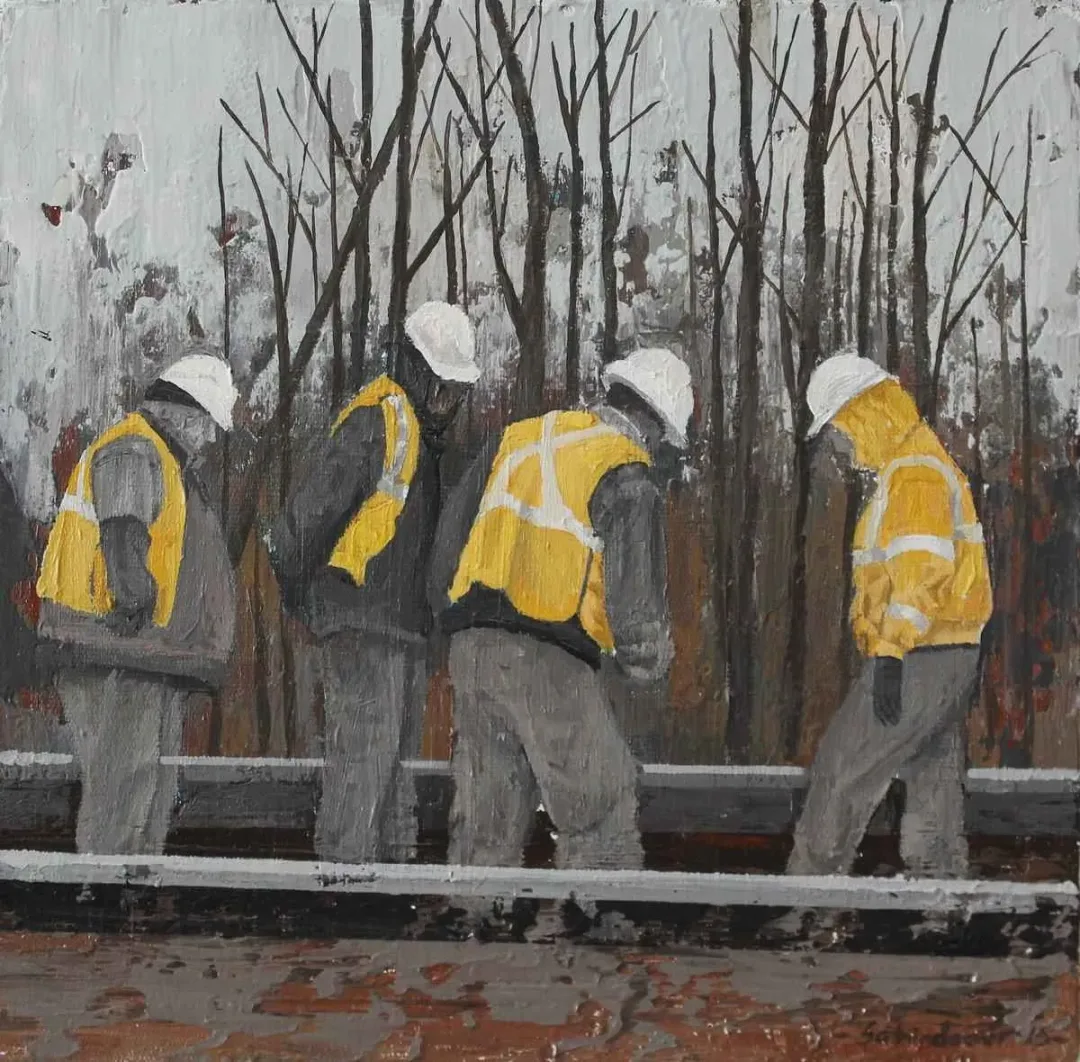 ŞAHİN DEMİR — “isimsiz”, 2015 "isimsiz" eseri ŞAHİN DEMİR tarafından 2015 yılında 25x25 cm ölçülerinde Tuval üzeri akrilik boya tekniği ile yapılmıştır.