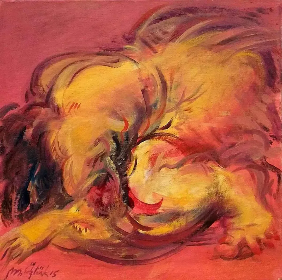 MAHMUT ÖZTÜRK — “Teröre Biat”, 2015 "Teröre Biat" eseri MAHMUT ÖZTÜRK tarafından 2015 yılında 25x25 cm ölçülerinde Tuval üzeri yağlı boya tekniği ile yapılmıştır.
