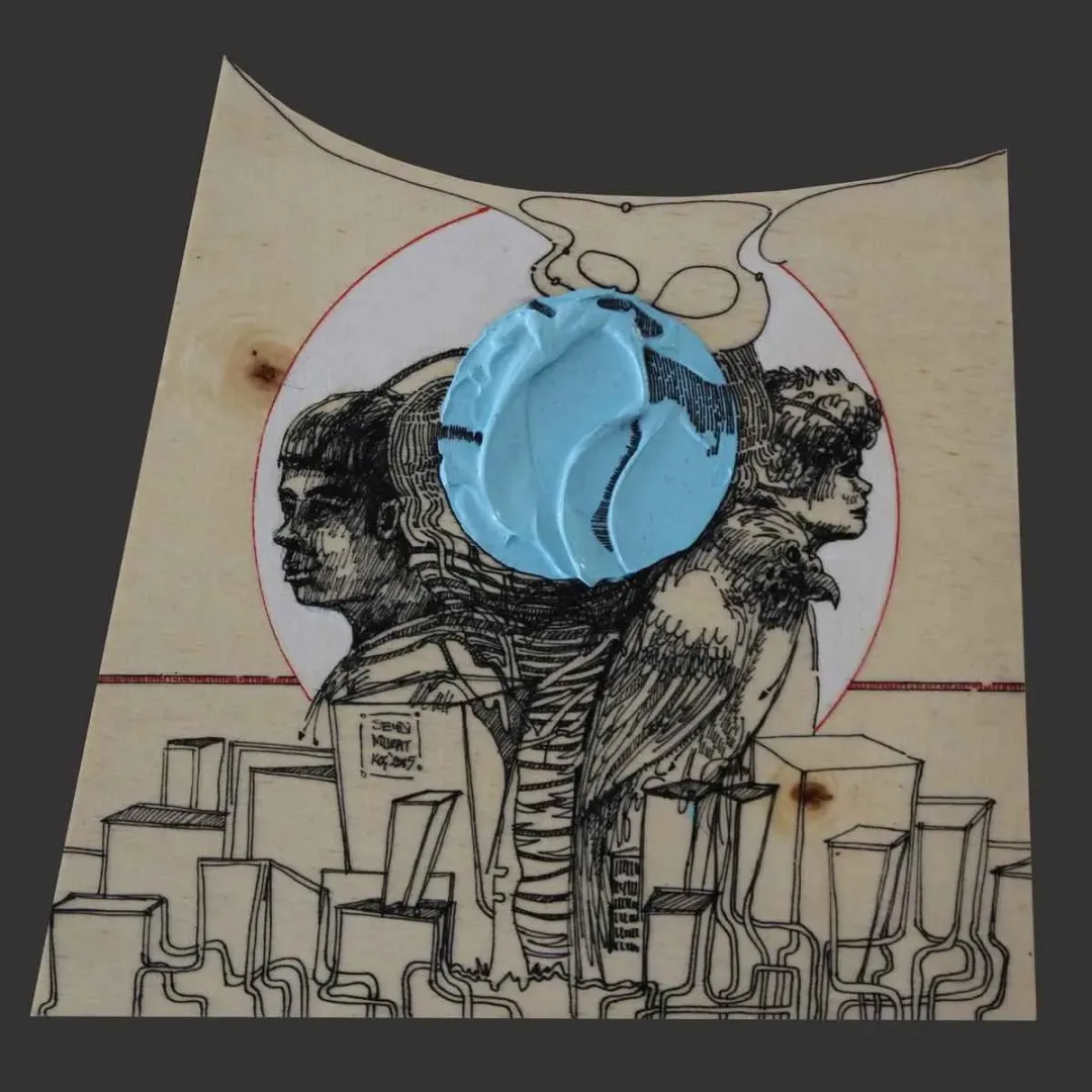 SEYDİ MURAT KOÇ — “isimsiz”, 2015 "isimsiz" eseri SEYDİ MURAT KOÇ tarafından 2015 yılında 25x25 cm ölçülerinde Karışık teknik tekniği ile yapılmıştır.
