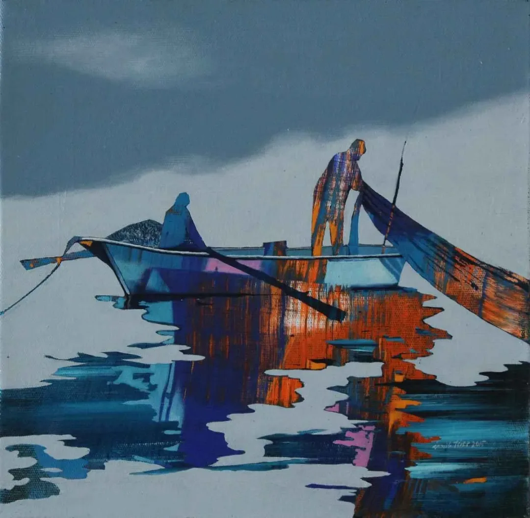 ÜMİT TÜRK — “isimsiz”, 2015 "isimsiz" eseri ÜMİT TÜRK tarafından 2015 yılında 25x25 cm ölçülerinde Tuval üzeri akrilik boya tekniği ile yapılmıştır.