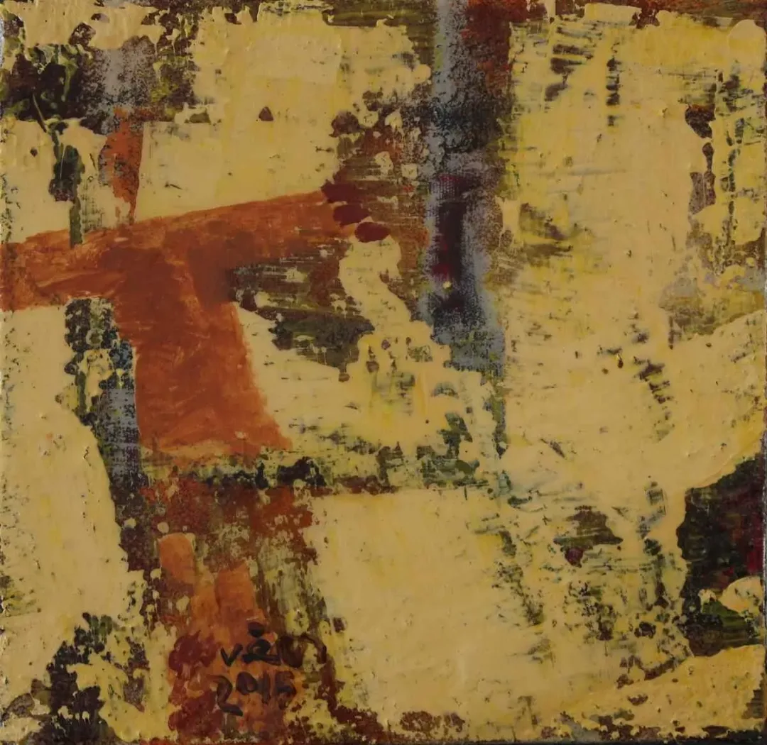 VEDAT ÖRS — “isimsiz”, 2015 "isimsiz" eseri VEDAT ÖRS tarafından 2015 yılında 25x25 cm ölçülerinde Tuval üzeri karışık teknik tekniği ile yapılmıştır.