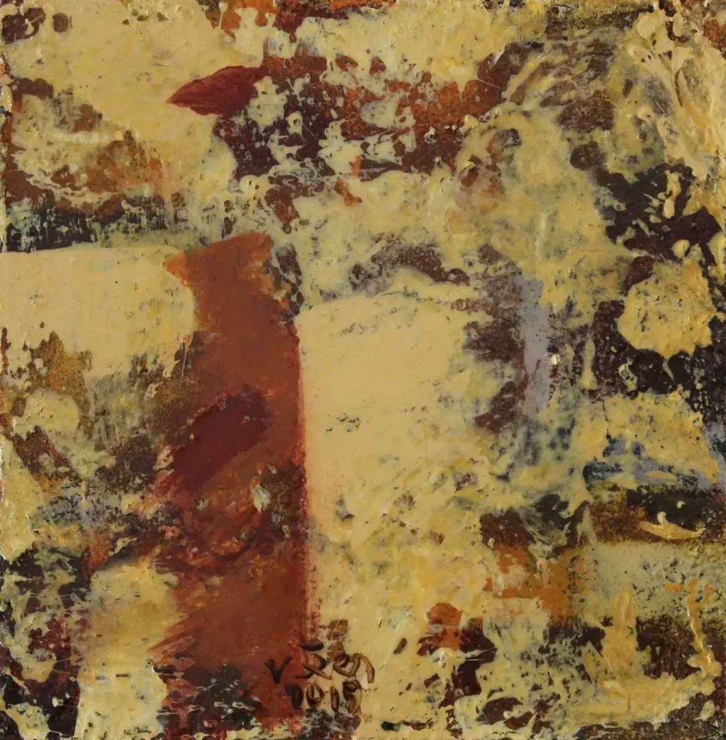 VEDAT ÖRS — “isimsiz”, 2015 "isimsiz" eseri VEDAT ÖRS tarafından 2015 yılında 25x25 cm ölçülerinde Tuval üzeri karışık teknik tekniği ile yapılmıştır.