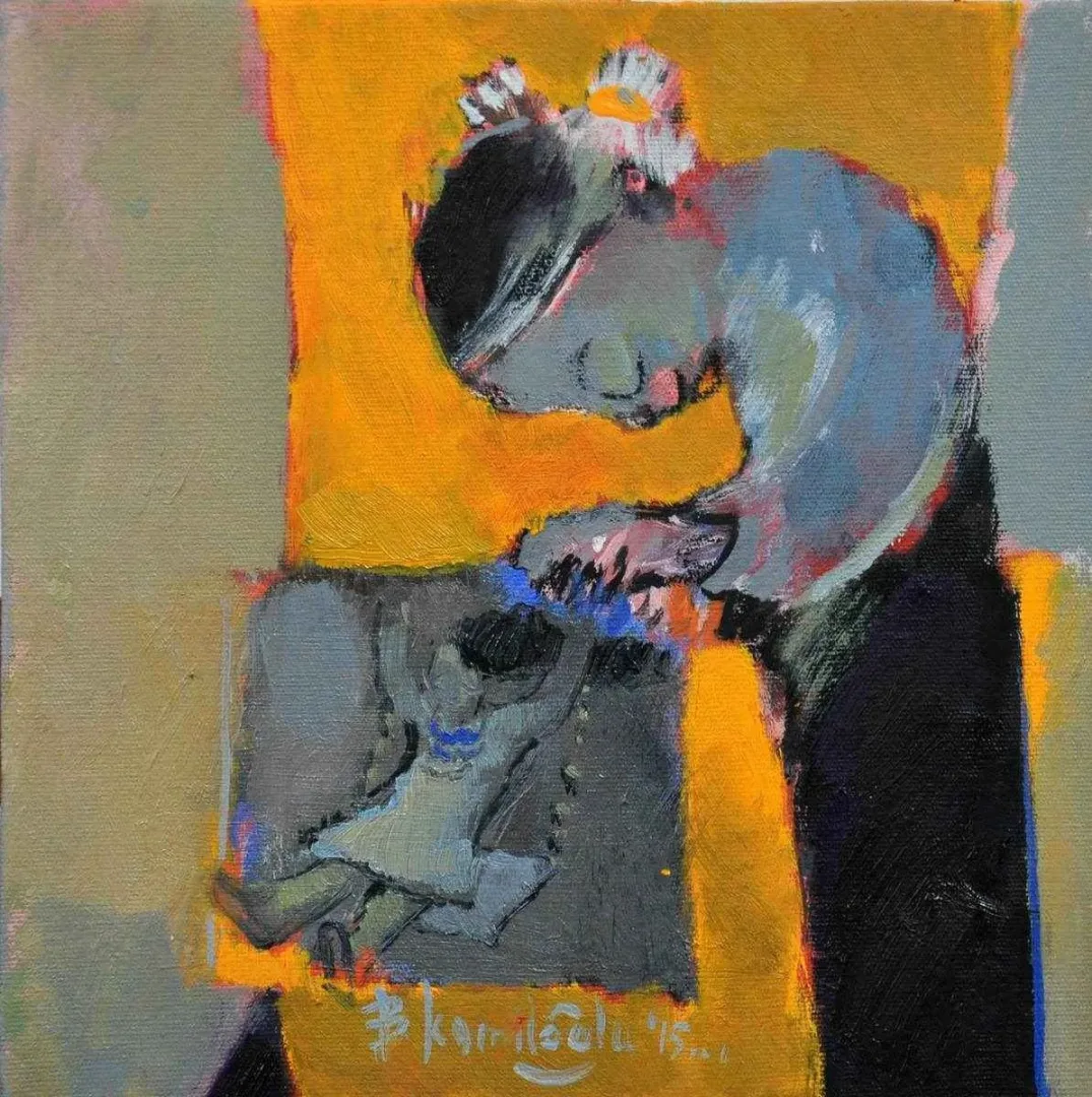 BARAN KAMİLOĞLU — “Anne”, 2015 "Anne" eseri BARAN KAMİLOĞLU tarafından 2015 yılında 25x25 cm ölçülerinde Tuval üzeri yağlı boya tekniği ile yapılmıştır.