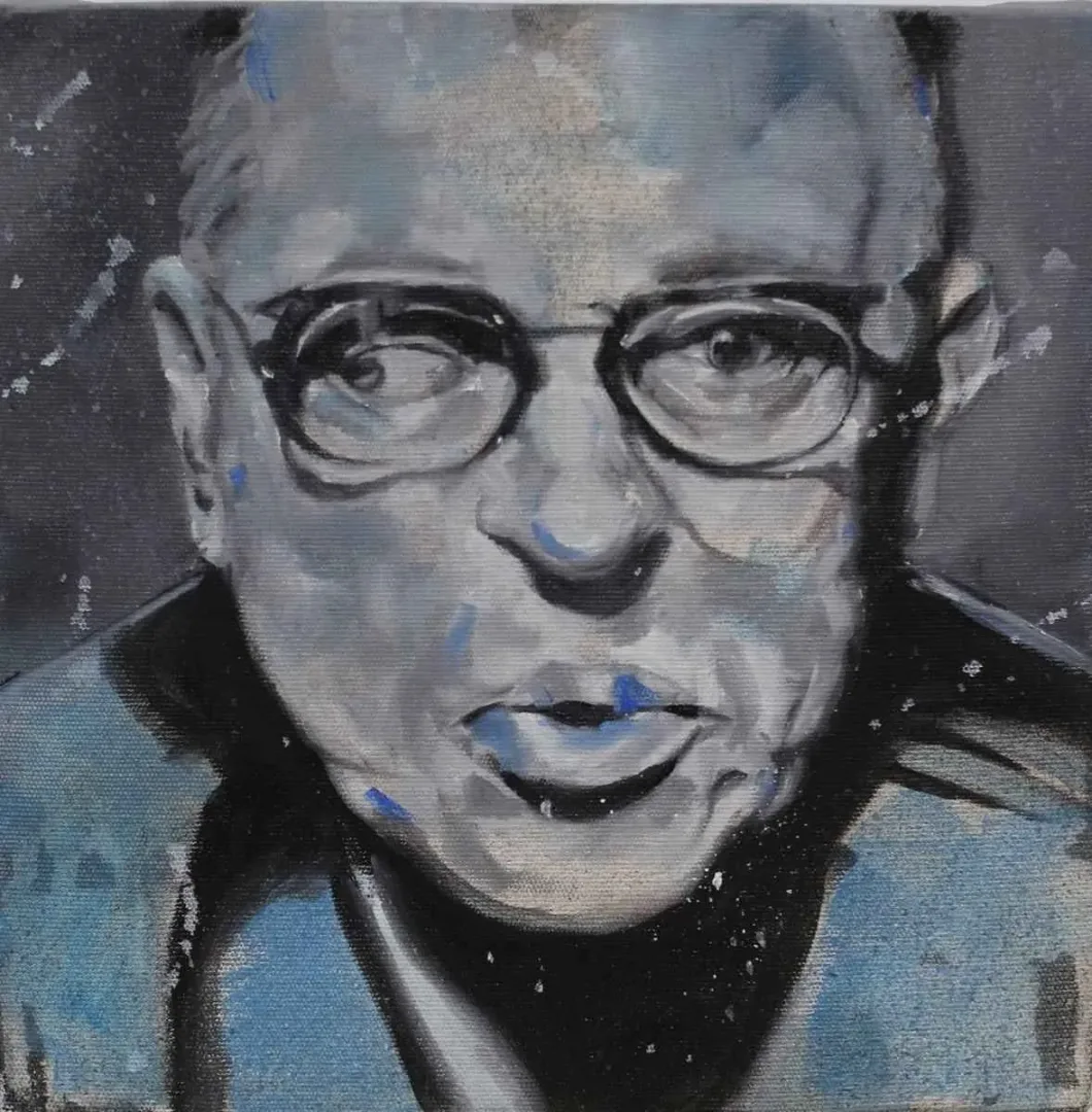 ÇİĞDEM DOĞAN — “Jean Paul Sartre”, 2015 "Jean Paul Sartre" eseri ÇİĞDEM DOĞAN tarafından 2015 yılında 25x25 cm ölçülerinde Tuval üzeri akrilik boya tekniği ile yapılmıştır.