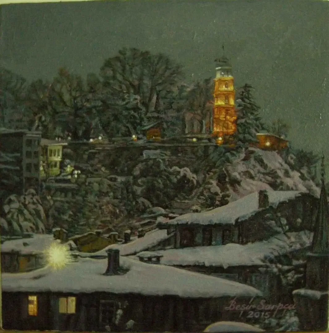 BEŞİR SARPÇA — “isimsiz”, 2015 "isimsiz" eseri BEŞİR SARPÇA tarafından 2015 yılında 25x25 cm ölçülerinde Tuval üzeri yağlı boya tekniği ile yapılmıştır.