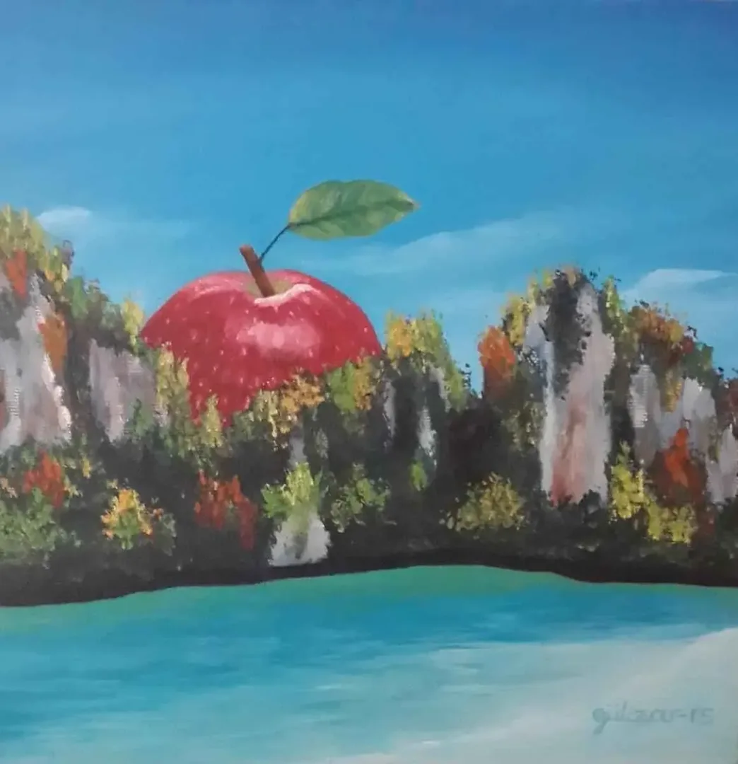 GÜLİZAR YAMAK — “isimsiz”, 2015 "isimsiz" eseri GÜLİZAR YAMAK tarafından 2015 yılında 25x25 cm ölçülerinde Tuval üzeri yağlı boya tekniği ile yapılmıştır.