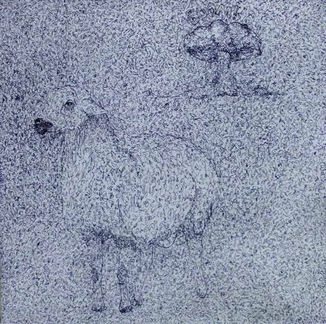 HAVVA ALTUN DEMİRCAN — “boom”, 2015 "boom" eseri HAVVA ALTUN DEMİRCAN tarafından 2015 yılında 25x25 cm ölçülerinde Tuval üzeri akrilik boya tekniği ile yapılmıştır.