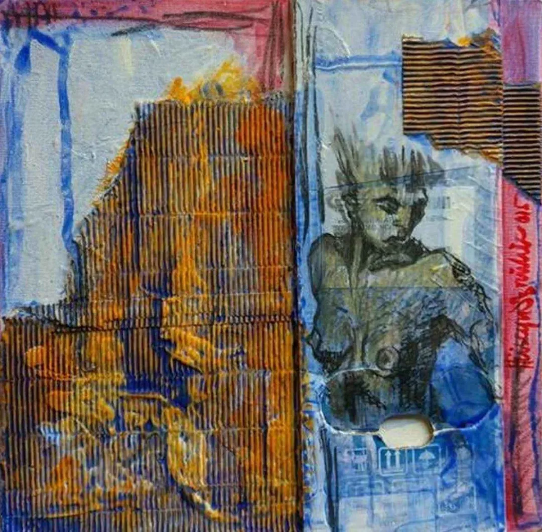 HÜSEYİN ÖZNÜLÜER — “Ünzile”, 2015 "Ünzile" eseri HÜSEYİN ÖZNÜLÜER tarafından 2015 yılında 25x25 cm ölçülerinde Karışık teknik tekniği ile yapılmıştır.