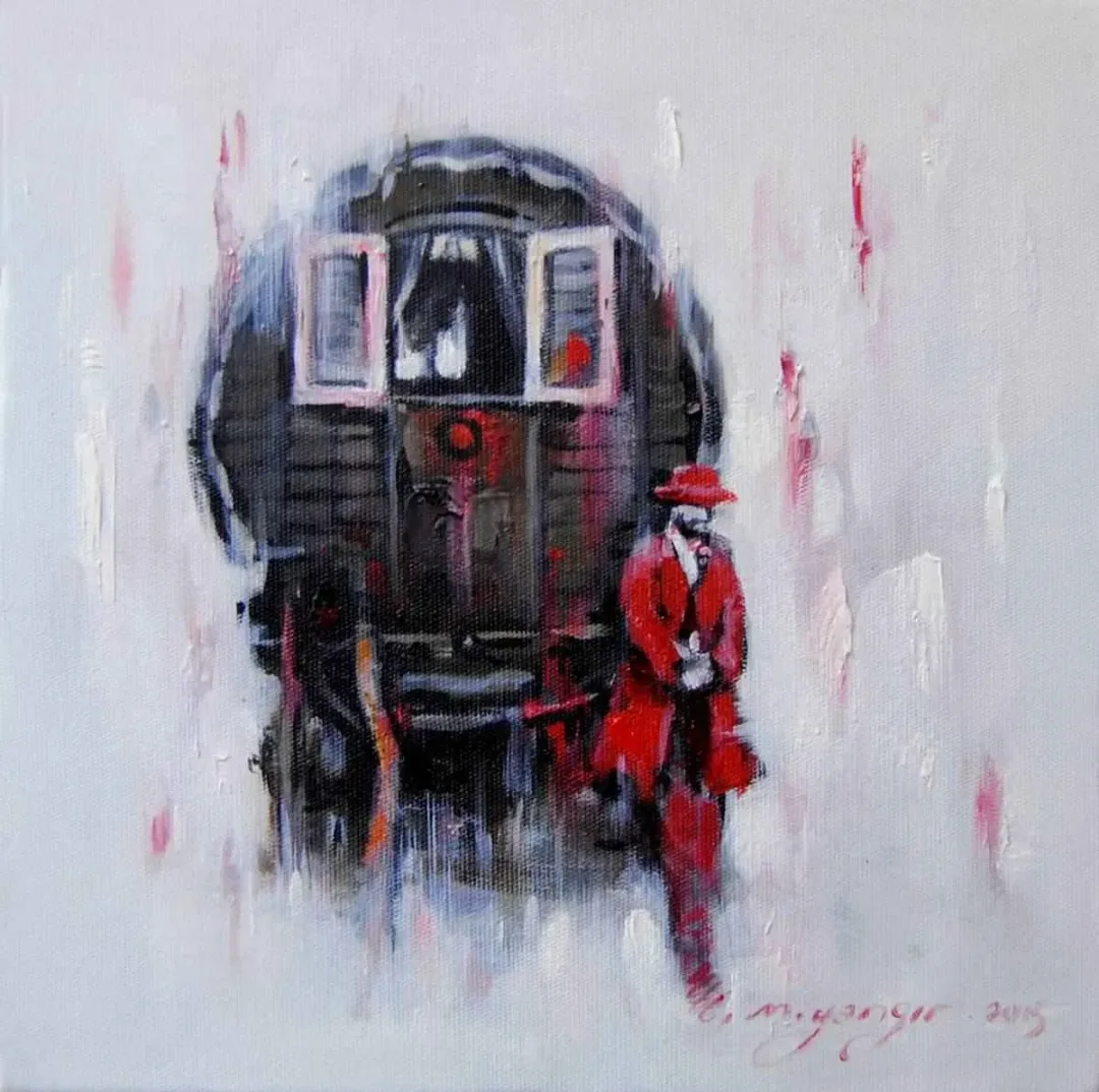 MEHMET YANGIR — “Bir Çingene Masalı”, 2015 "Bir Çingene Masalı" eseri MEHMET YANGIR tarafından 2015 yılında 25x25 cm ölçülerinde Tuval üzeri yağlı boya tekniği ile yapılmıştır.