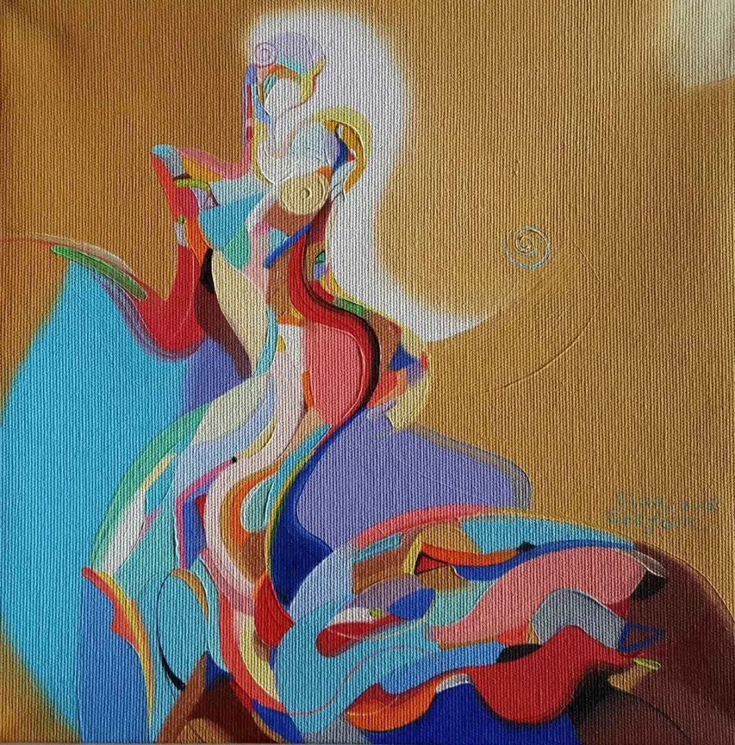 OLGA GRAFOVA DİLEK — “isimsiz”, 2015 "isimsiz" eseri OLGA GRAFOVA DİLEK tarafından 2015 yılında 25x25 cm ölçülerinde Tuval üzeri akrilik boya tekniği ile yapılmıştır.