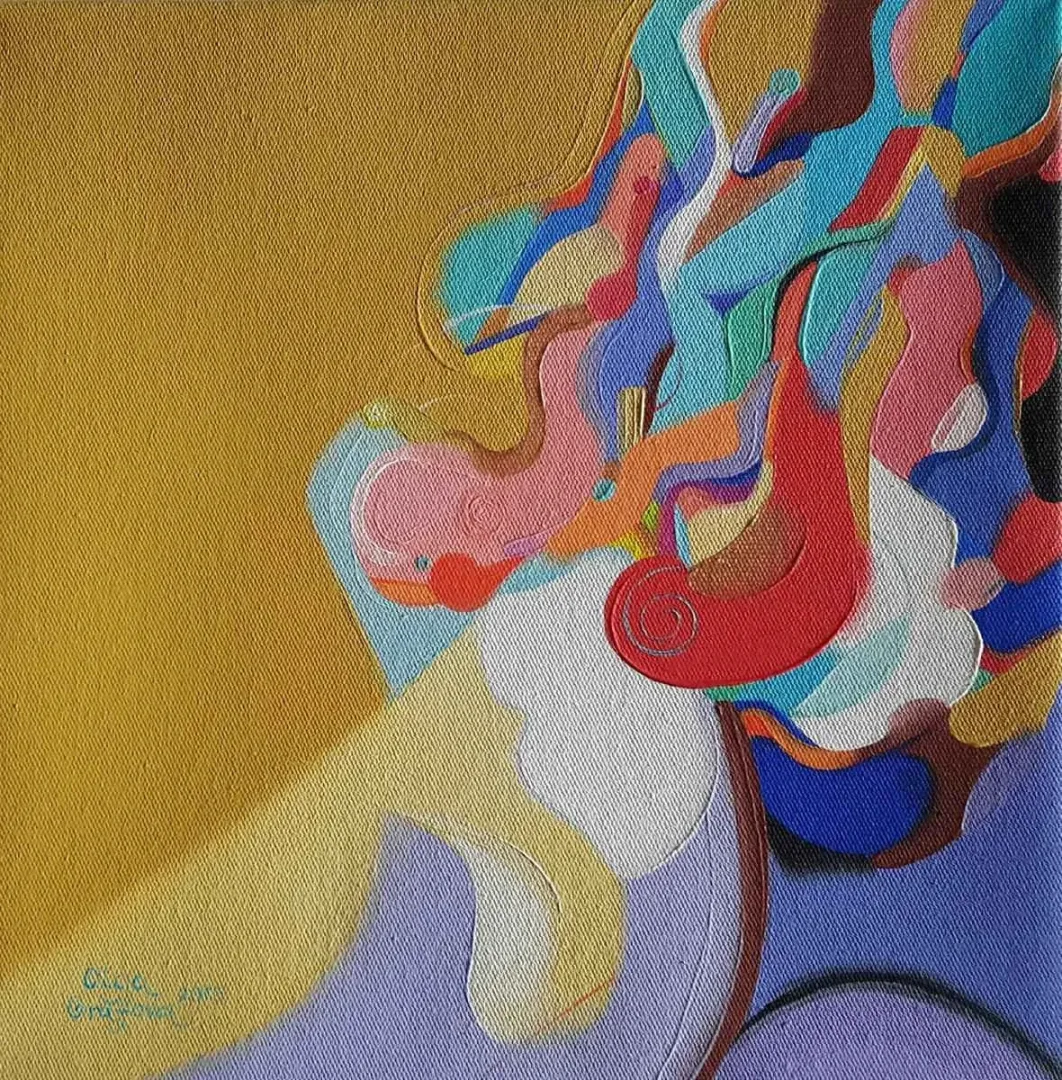 OLGA GRAFOVA DİLEK — “isimsiz”, 2015 "isimsiz" eseri OLGA GRAFOVA DİLEK tarafından 2015 yılında 25x25 cm ölçülerinde Tuval üzeri akrilik boya tekniği ile yapılmıştır.