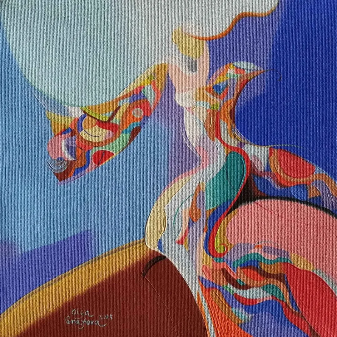 OLGA GRAFOVA DİLEK — “isimsiz”, 2015 "isimsiz" eseri OLGA GRAFOVA DİLEK tarafından 2015 yılında 25x25 cm ölçülerinde Tuval üzeri akrilik boya tekniği ile yapılmıştır.