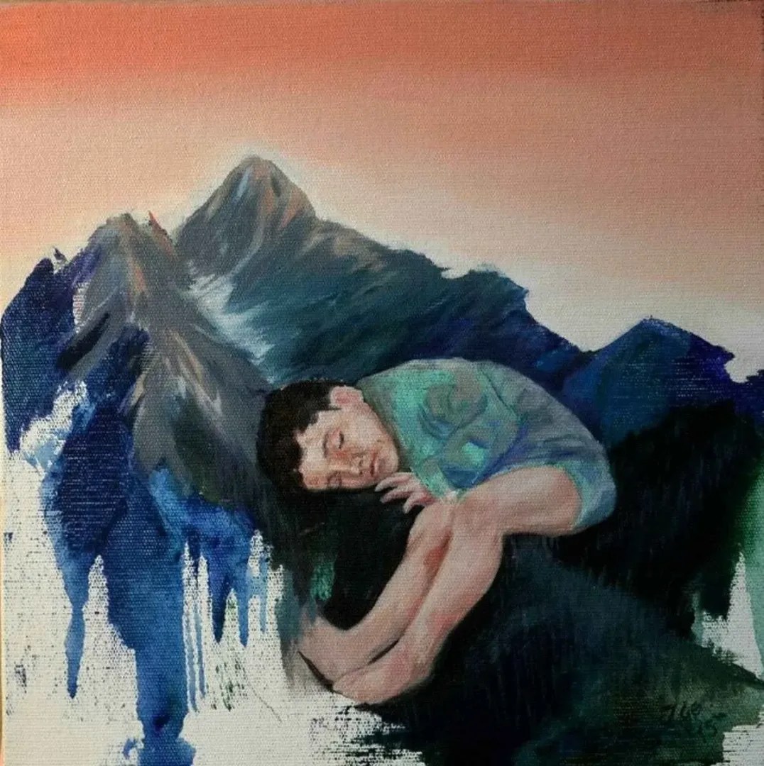 ÖZGE KUL — “isimsiz”, 2015 "isimsiz" eseri ÖZGE KUL tarafından 2015 yılında 25x25 cm ölçülerinde Tuval üzeri yağlı boya tekniği ile yapılmıştır.