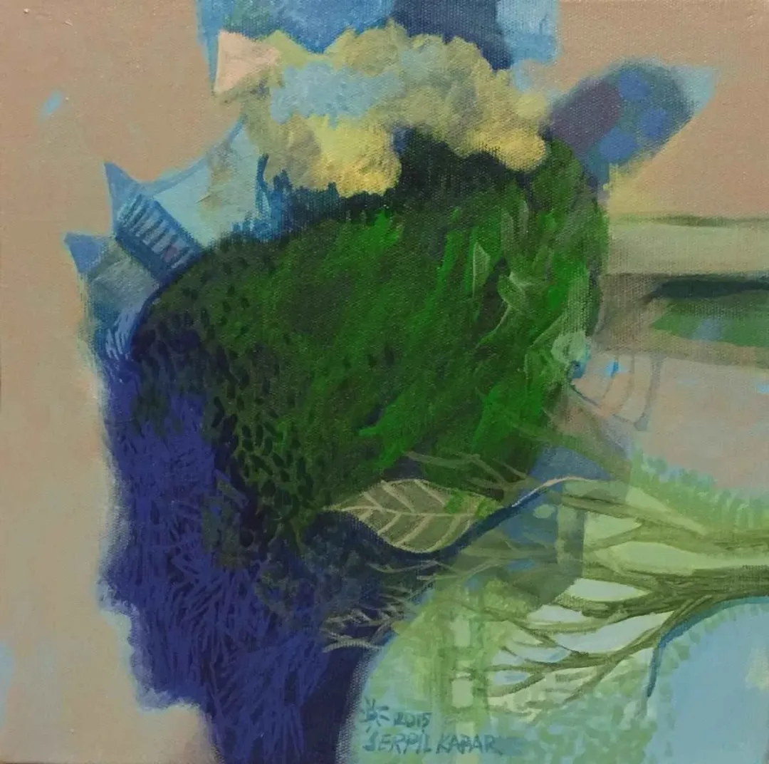 SERPİL KAPAR — “isimsiz”, 2015 "isimsiz" eseri SERPİL KAPAR tarafından 2015 yılında 25x25 cm ölçülerinde Tuval üzeri yağlı boya tekniği ile yapılmıştır.