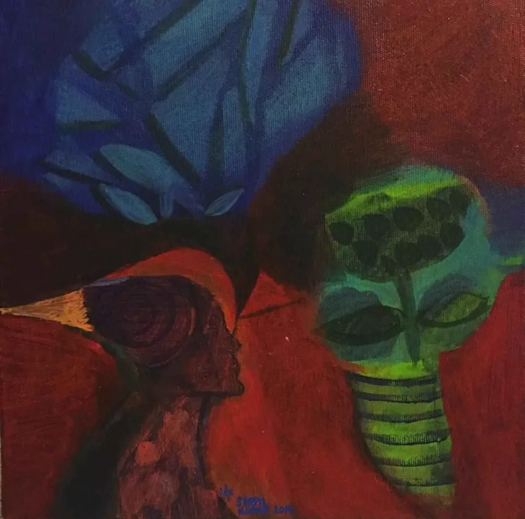 SERPİL KAPAR — “isimsiz”, 2015 "isimsiz" eseri SERPİL KAPAR tarafından 2015 yılında 25x25 cm ölçülerinde Tuval üzeri yağlı boya tekniği ile yapılmıştır.