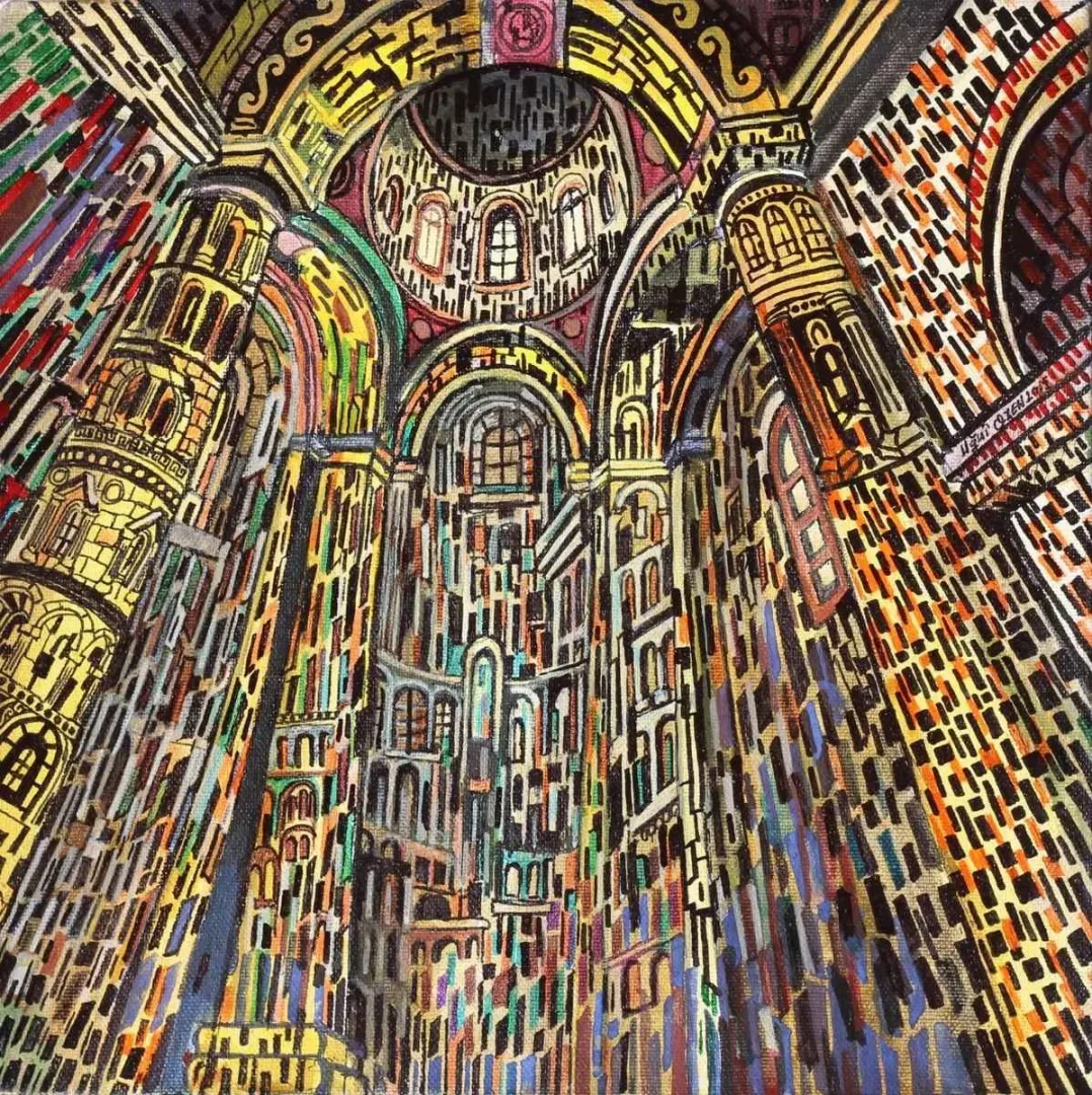 UĞUR ÖZEN — “isimsiz”, 2015 "isimsiz" eseri UĞUR ÖZEN tarafından 2015 yılında 25x25 cm ölçülerinde Tuval üzeri akrilik boya tekniği ile yapılmıştır.