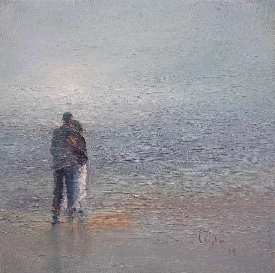 LEYLA KÜÇÜK — “isimsiz”, 2015 "isimsiz" eseri LEYLA KÜÇÜK tarafından 2015 yılında 25x25 cm ölçülerinde Tuval üzeri yağlı boya tekniği ile yapılmıştır.
