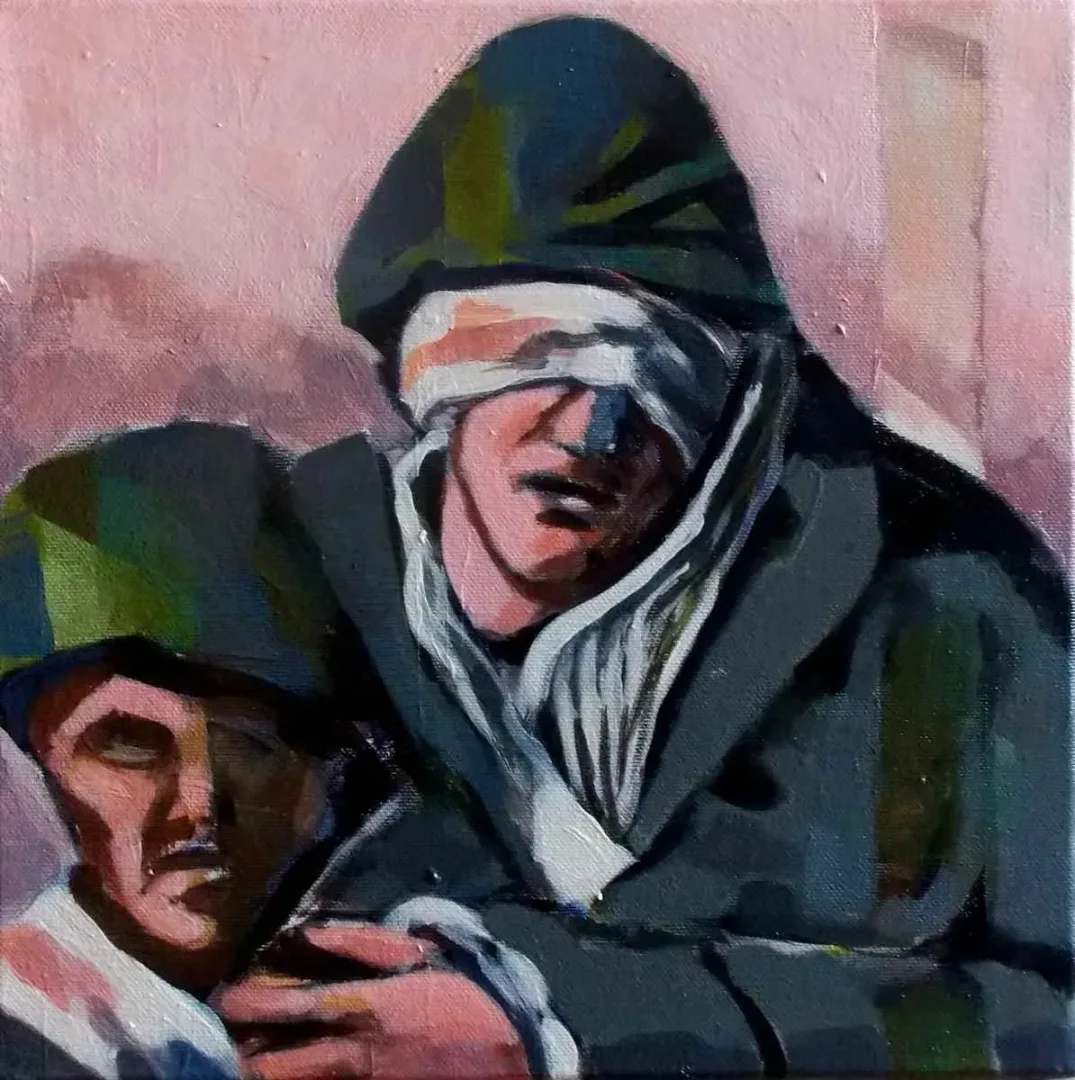 AHMET UZUNER — “isimsiz”, 2015 "isimsiz" eseri AHMET UZUNER tarafından 2015 yılında 25x25 cm ölçülerinde Tuval üzeri akrilik boya tekniği ile yapılmıştır.