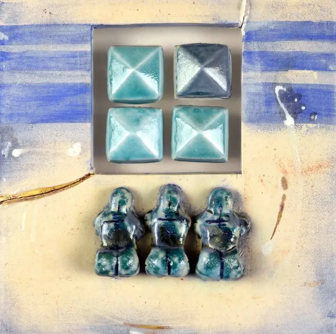 AYSUN ÇÖLBAYIR DİNİZ — “isimsiz”, 2015 "isimsiz" eseri AYSUN ÇÖLBAYIR DİNİZ tarafından 2015 yılında 25x25 cm ölçülerinde Tuval üzeri karışık teknik tekniği ile yapılmıştır.