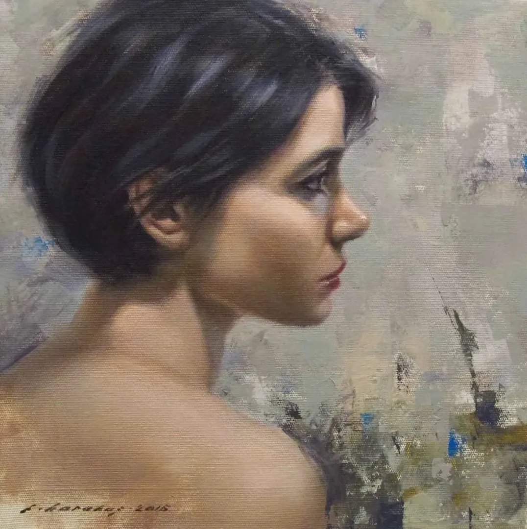 FATİH KARAKAŞ — “Profil”, 2015 "Profil" eseri FATİH KARAKAŞ tarafından 2015 yılında 25x25 cm ölçülerinde Tuval üzeri yağlı boya tekniği ile yapılmıştır.