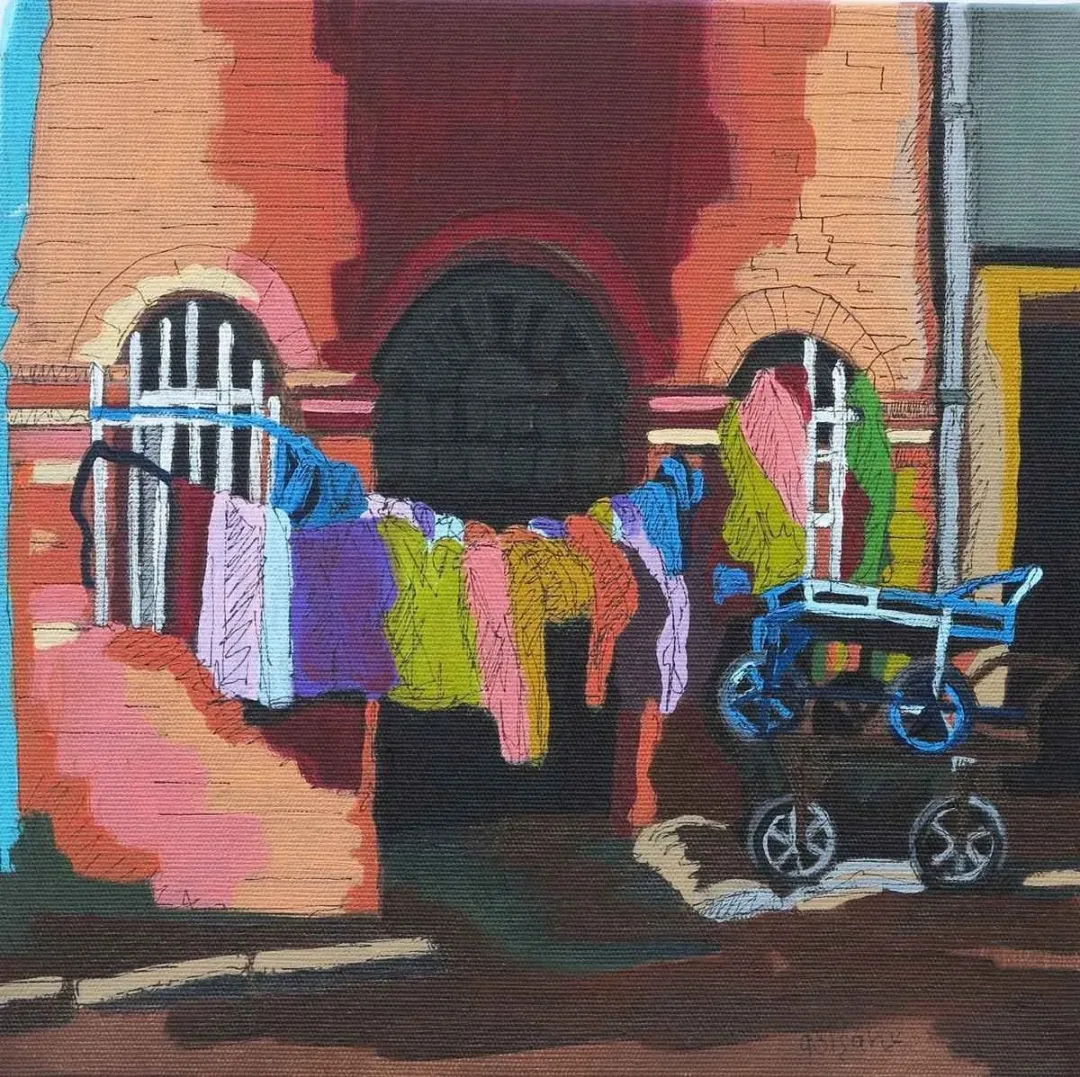 GÜLŞAH ÇALHAN — “isimsiz”, 2015 "isimsiz" eseri GÜLŞAH ÇALHAN tarafından 2015 yılında 25x25 cm ölçülerinde Tuval üzeri akrilik boya tekniği ile yapılmıştır.