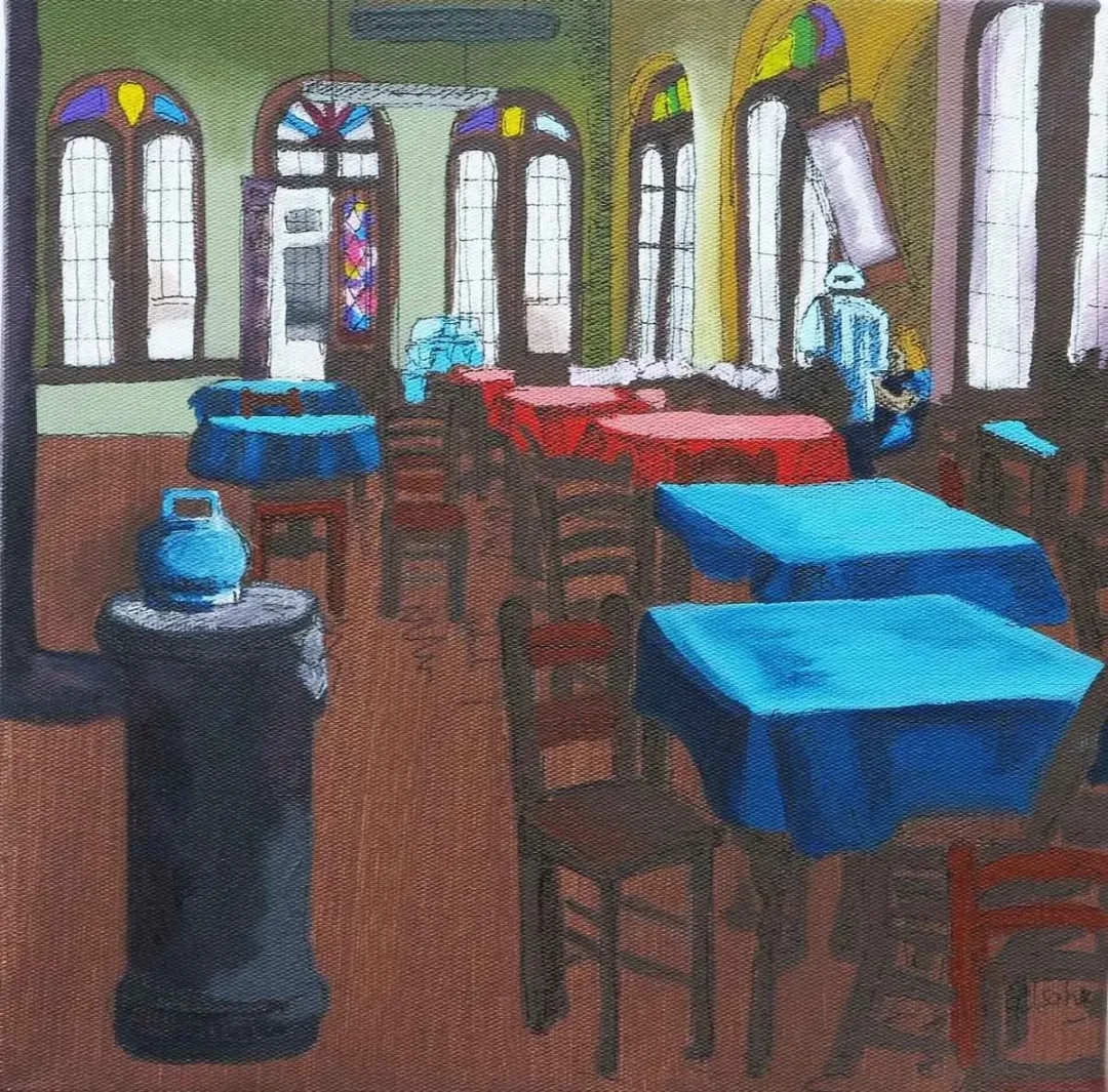 GÜLŞAH ÇALHAN — “isimsiz”, 2015 "isimsiz" eseri GÜLŞAH ÇALHAN tarafından 2015 yılında 25x25 cm ölçülerinde Tuval üzeri akrilik boya tekniği ile yapılmıştır.