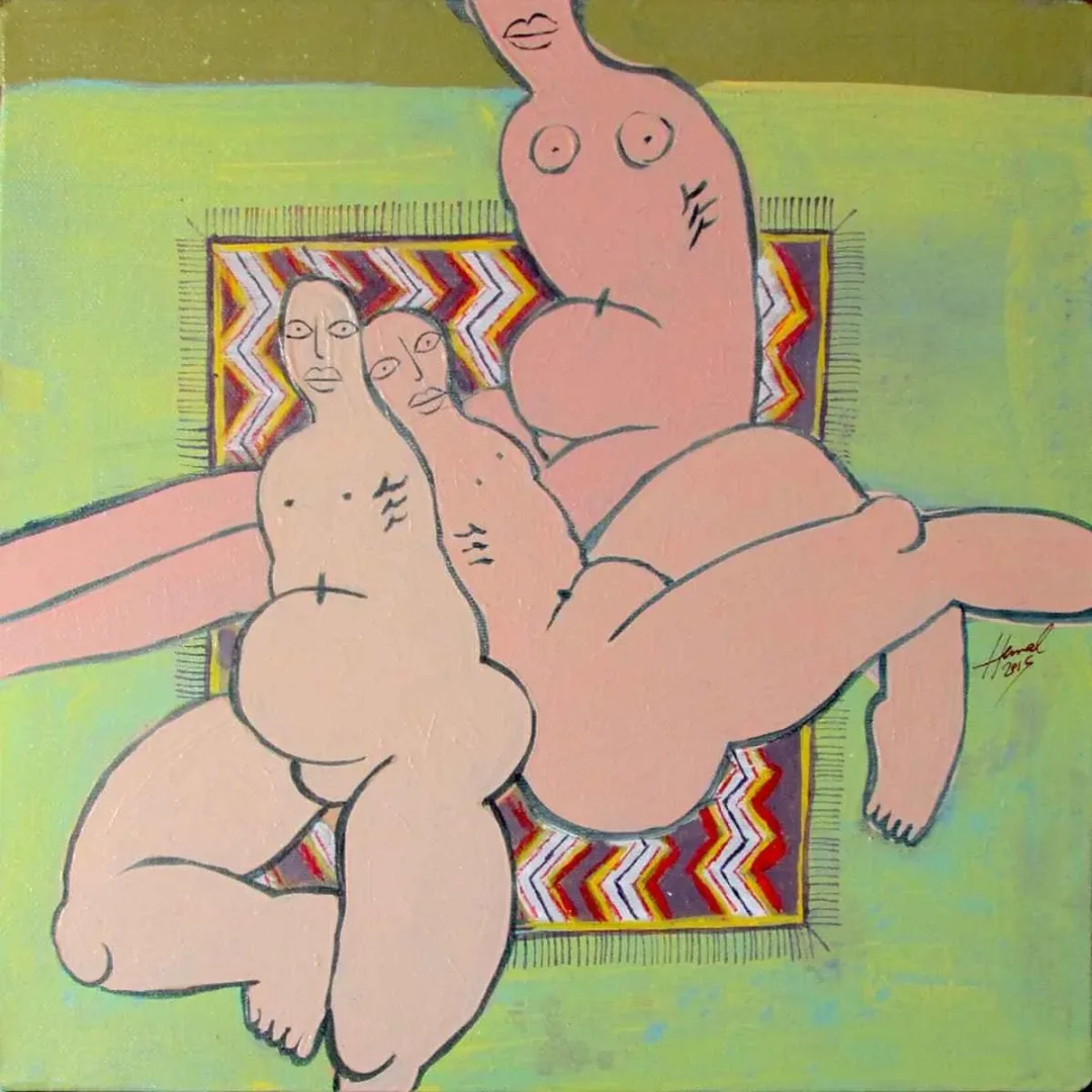 HEMAD JAVADZADE — “isimsiz”, 2015 "isimsiz" eseri HEMAD JAVADZADE tarafından 2015 yılında 25x25 cm ölçülerinde Tuval üzeri akrilik boya tekniği ile yapılmıştır.