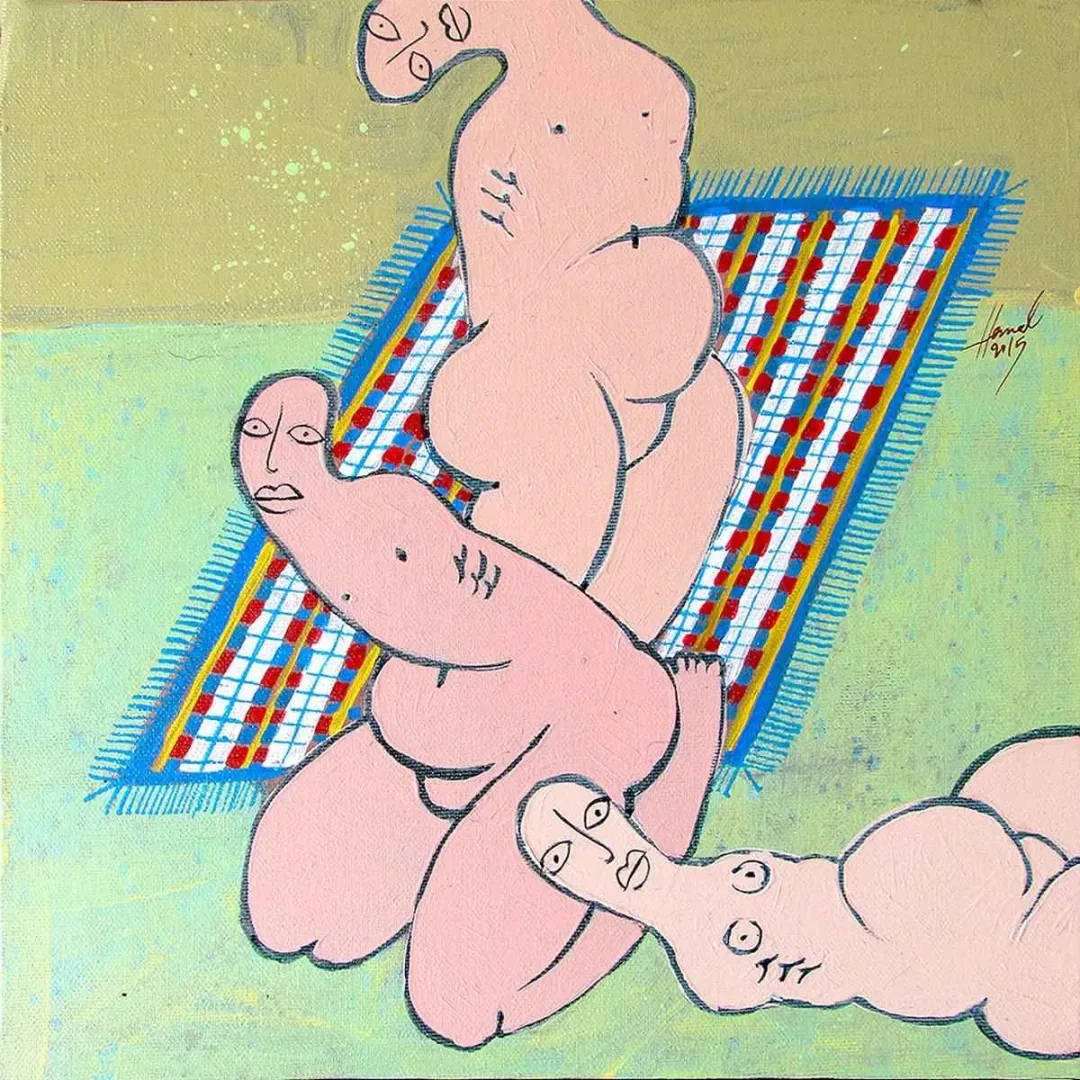 HEMAD JAVADZADE — “isimsiz”, 2015 "isimsiz" eseri HEMAD JAVADZADE tarafından 2015 yılında 25x25 cm ölçülerinde Tuval üzeri akrilik boya tekniği ile yapılmıştır.