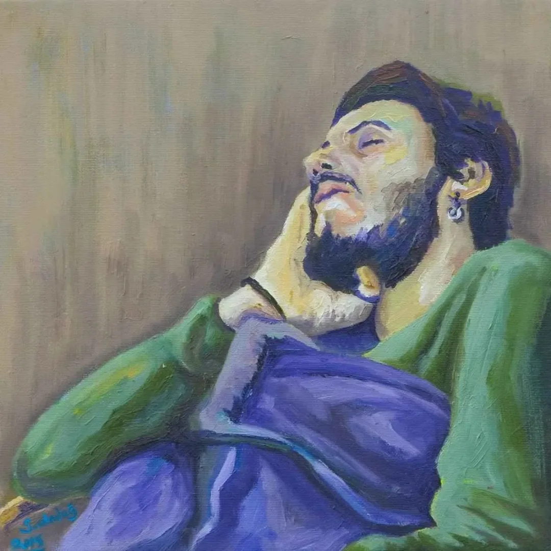 SERHAT ALADAĞ — “isimsiz”, 2015 "isimsiz" eseri SERHAT ALADAĞ tarafından 2015 yılında 25x25 cm ölçülerinde Tuval üzeri yağlı boya tekniği ile yapılmıştır.
