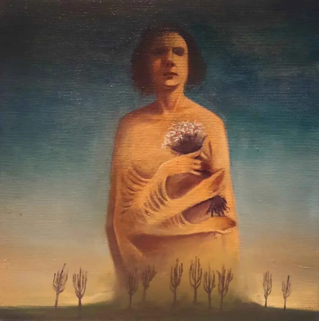 ERDİ KORKMAZ — “isimsiz”, 2015 "isimsiz" eseri ERDİ KORKMAZ tarafından 2015 yılında 25x25 cm ölçülerinde Tuval üzeri yağlı boya tekniği ile yapılmıştır.