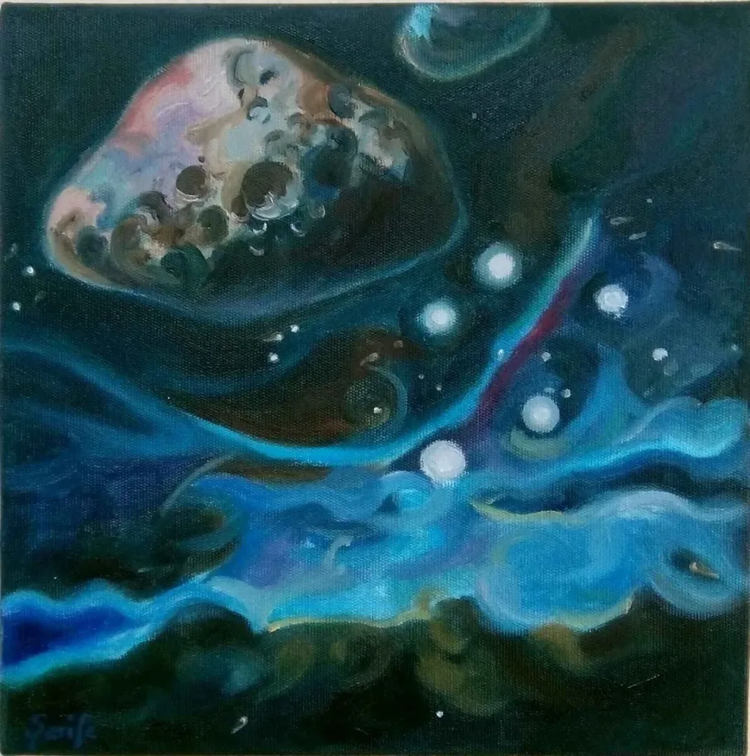ŞERİFE ŞEN — “isimsiz”, 2015 "isimsiz" eseri ŞERİFE ŞEN tarafından 2015 yılında 25x25 cm ölçülerinde Tuval üzeri yağlı boya tekniği ile yapılmıştır.