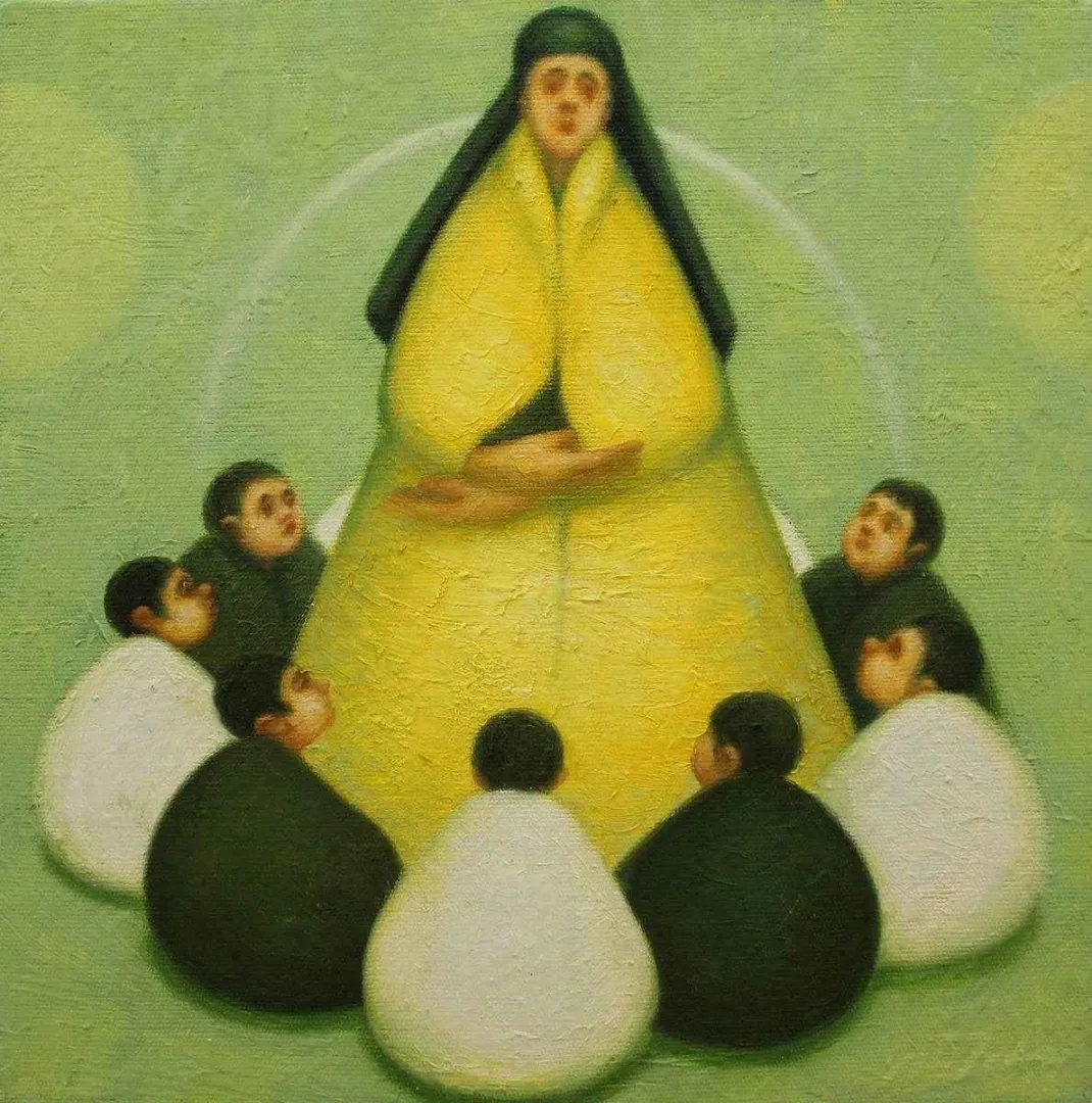 ÖMER EKEN — “isimsiz”, 2015 "isimsiz" eseri ÖMER EKEN tarafından 2015 yılında 25x25 cm ölçülerinde Tuval üzeri yağlı boya tekniği ile yapılmıştır.