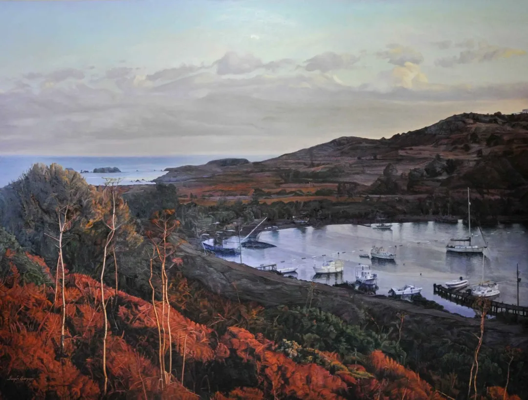BEŞİR SARPÇA — “Gümüşlükte Gün Doğumu”, 2016 "Gümüşlükte Gün Doğumu" eseri BEŞİR SARPÇA tarafından 2016 yılında 180x240 cm ölçülerinde Tuval üzeri yağlı boya tekniği ile yapılmıştır.