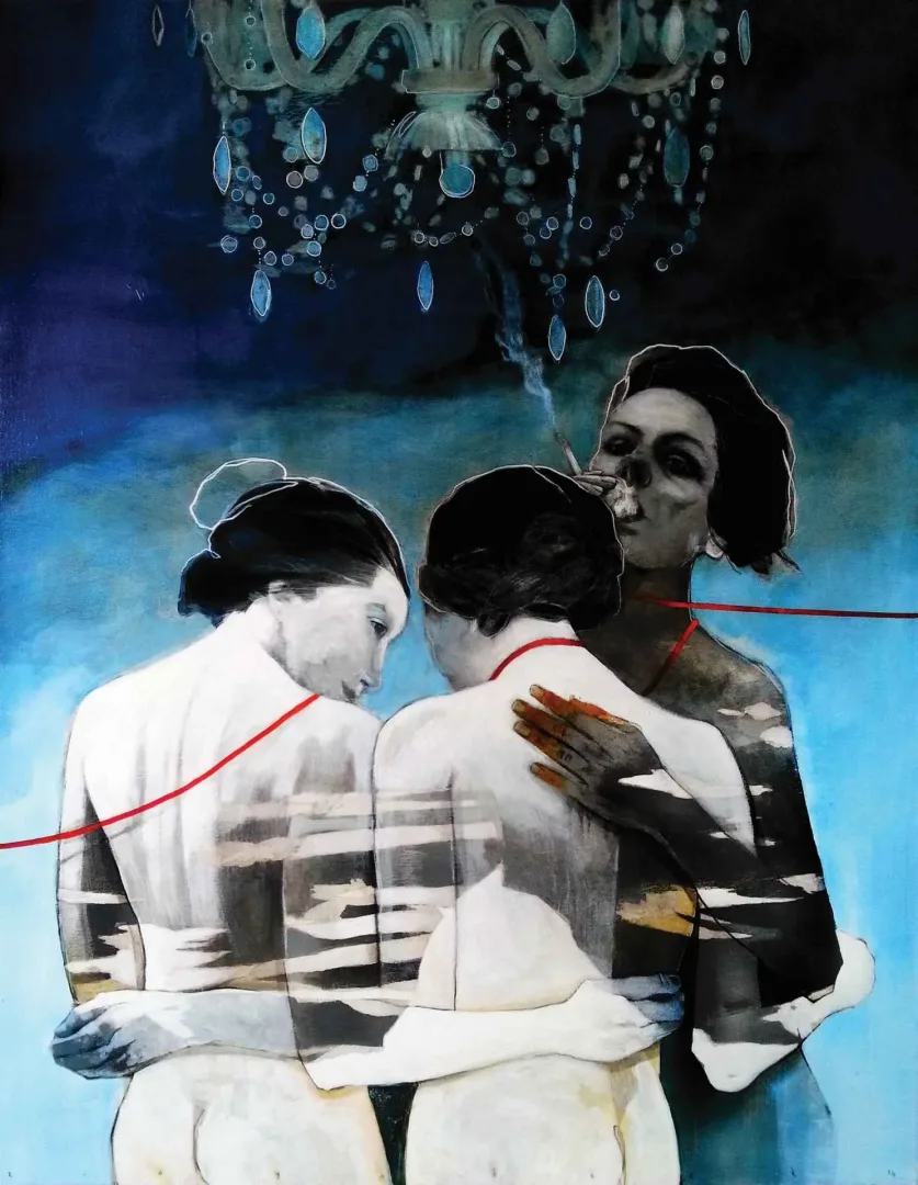 ERCAN AYÇİÇEK — “Toplantı”, 2016 "Toplantı" eseri ERCAN AYÇİÇEK tarafından 2016 yılında 180x140 cm ölçülerinde Tuval üzeri akrilik boya tekniği ile yapılmıştır.