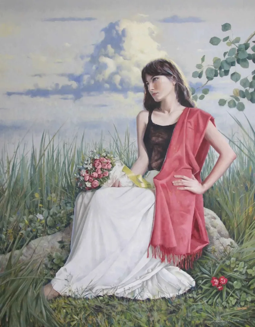 FATİH KARAKAŞ — “Alegori”, 2016 "Alegori" eseri FATİH KARAKAŞ tarafından 2016 yılında 180x140 cm ölçülerinde Tuval üzeri yağlı boya tekniği ile yapılmıştır.