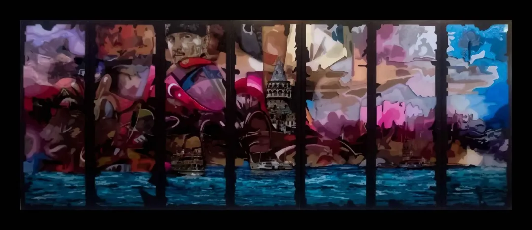 EMRE LÜLE — “Yeditepe İstanbul”, 2015 "Yeditepe İstanbul" eseri EMRE LÜLE tarafından 2015 yılında 126x322 cm ölçülerinde Karışık teknik tekniği ile yapılmıştır.