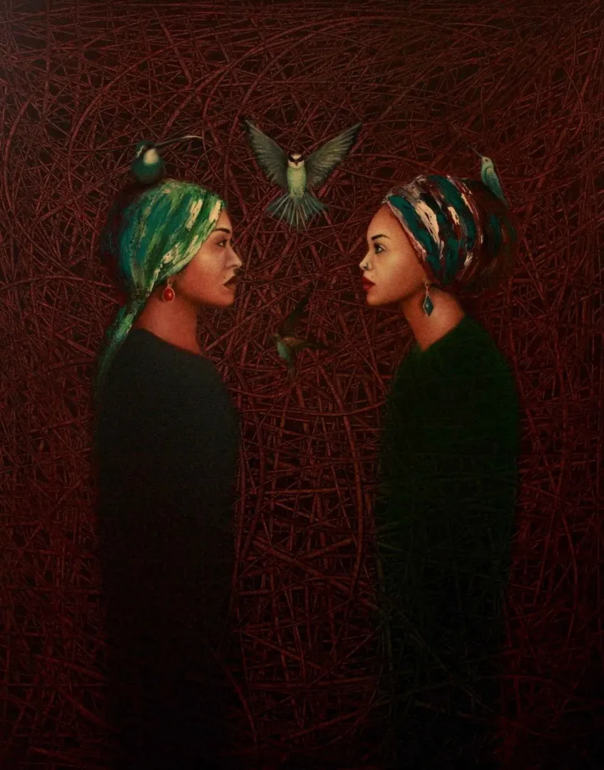 AZAT YEMAN — “Diriliş Ayini - Ritüeller”, 2016 "Diriliş Ayini - Ritüeller" eseri AZAT YEMAN tarafından 2016 yılında 100x80 cm ölçülerinde Tuval üzeri yağlı boya tekniği ile yapılmıştır.