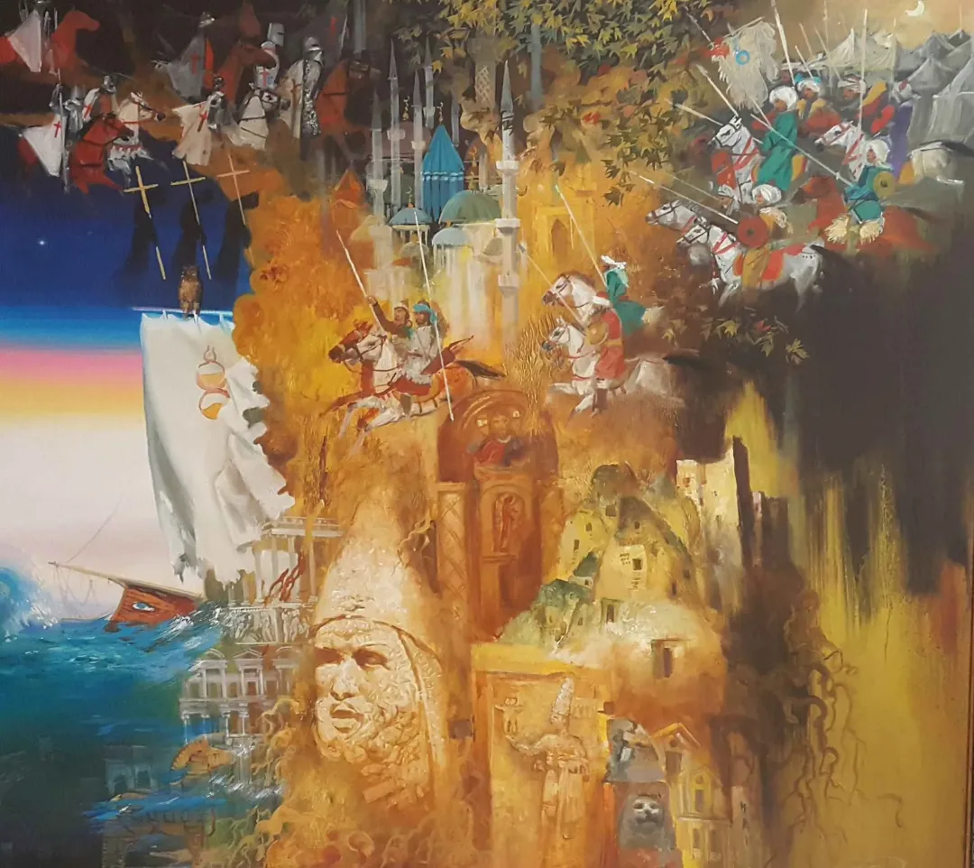HIZIR TEPPEEV — “Anadolu Soy Ağacı”, 2013 "Anadolu Soy Ağacı" eseri HIZIR TEPPEEV tarafından 2013 yılında 100x110 cm ölçülerinde Tuval üzeri yağlı boya tekniği ile yapılmıştır.