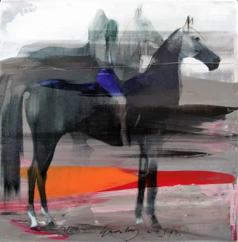"Untitled" eseri HAKAN ERASLAN tarafından 2016 yılında 25x25 cm ölçülerinde Tuval üzeri akrilik boya tekniği ile yapılmıştır.