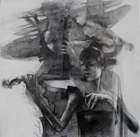 "Untitled" eseri HAKAN ERASLAN tarafından 2016 yılında 25x25 cm ölçülerinde Tuval üzeri akrilik boya tekniği ile yapılmıştır.