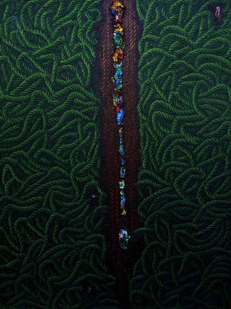 AHMET YEŞİL — “Tarihsiz Günlükler”, 2014 "Tarihsiz Günlükler" eseri AHMET YEŞİL tarafından 2014 yılında 120x90 cm ölçülerinde Tuval üzeri yağlı boya tekniği ile yapılmıştır.
