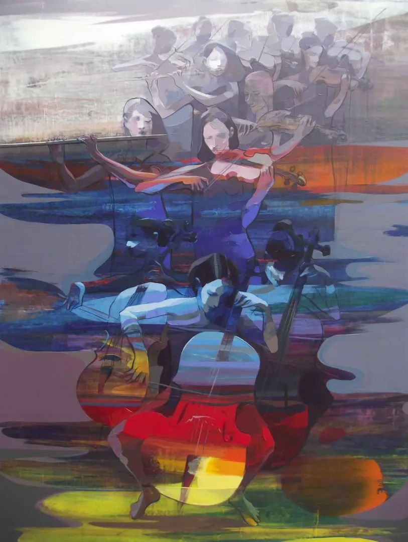 HAKAN ERASLAN — “120x90”, 2016 "120x90" eseri HAKAN ERASLAN tarafından 2016 yılında 120x90 cm ölçülerinde Tuval üzeri akrilik boya tekniği ile yapılmıştır.