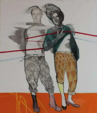Bu eser ERCAN AYÇİÇEK tarafından 2016 yılında 140x120 cm ölçülerinde Tuval üzeri akrilik boya tekniği ile yapılmıştır.