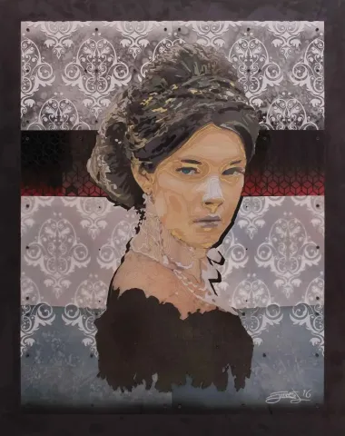 "Versus" eseri EMRE LÜLE tarafından 2016 yılında 100x80 cm ölçülerinde Karışık teknik tekniği ile yapılmıştır.