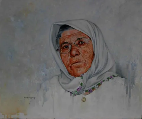 "Anadolu" eseri HASAN SAYGIN tarafından 2008 yılında 55x38 cm ölçülerinde Tuval üzeri yağlı boya tekniği ile yapılmıştır.