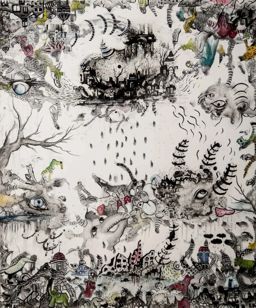 NESLİHAN ÖZGENÇ ERDOĞDU — “İsimsiz”, 2016 "İsimsiz" eseri NESLİHAN ÖZGENÇ ERDOĞDU tarafından 2016 yılında 120x100 cm ölçülerinde Tuval üzeri akrilik ve yağlı boya tekniği ile yapılmıştır.