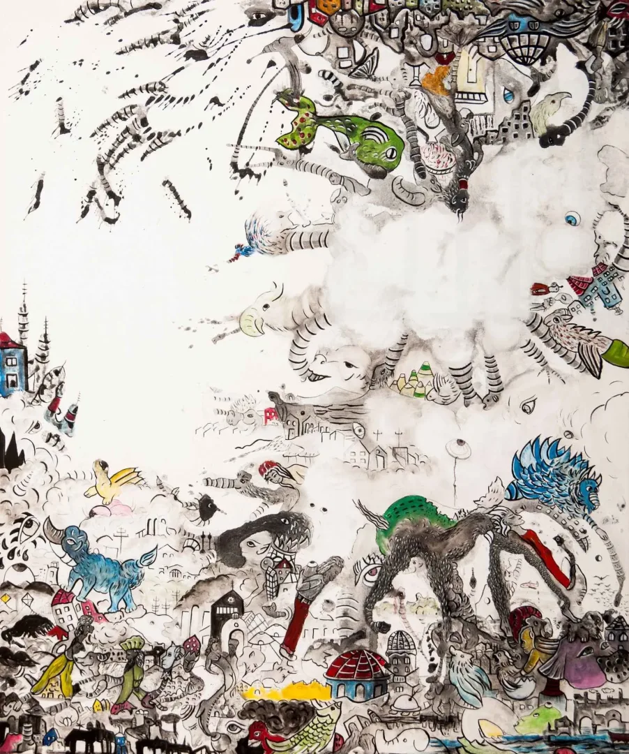 NESLİHAN ÖZGENÇ ERDOĞDU — “İsimsiz”, 2016 "İsimsiz" eseri NESLİHAN ÖZGENÇ ERDOĞDU tarafından 2016 yılında 120x100 cm ölçülerinde Tuval üzeri akrilik ve yağlı boya tekniği ile yapılmıştır.