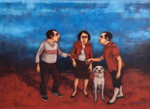 "İsimsiz" eseri ORHAN UMUT tarafından 2016 yılında 60x80 cm ölçülerinde Tuval üzeri akrilik boya tekniği ile yapılmıştır.