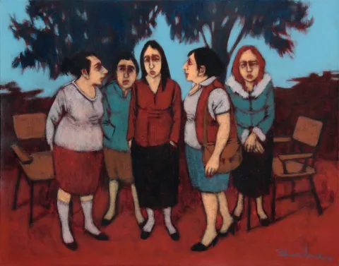 "İsimsiz" eseri ORHAN UMUT tarafından 2016 yılında 40x50 cm ölçülerinde Tuval üzeri akrilik boya tekniği ile yapılmıştır.